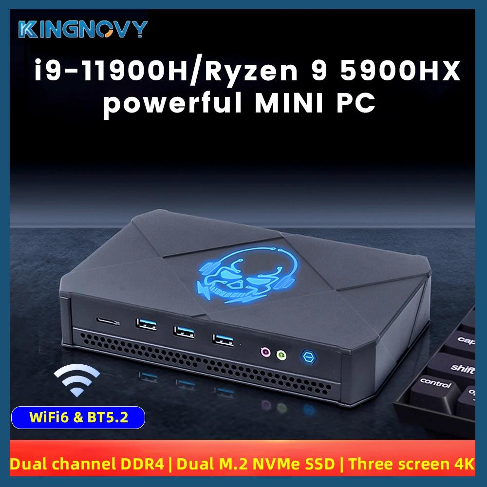 KingNovy ̴ ̹ PC, ̴ ̸ ũž ǻ, i9 11900H AMD Ryzen 9 5900H/5900HX DDR4 NVMe SSD,  11 WiFi6 BT5.2